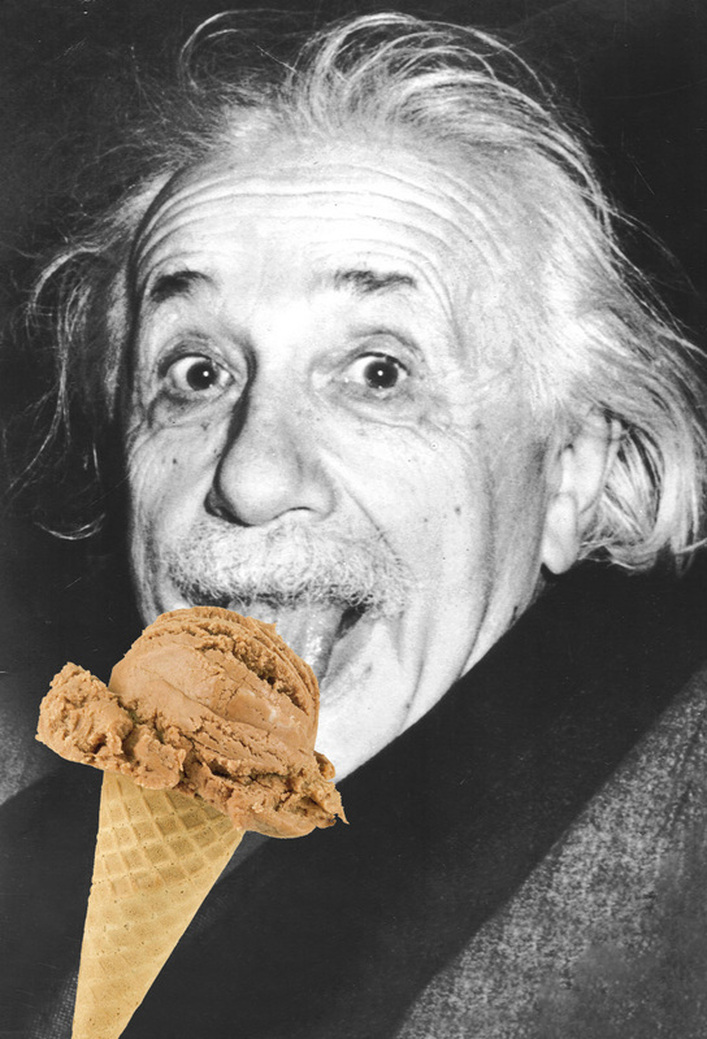 Albert Einstein, gelato, gelato molecolare