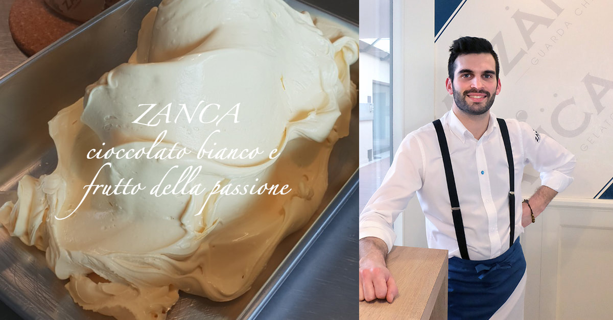 cioccolato bianco, frutto della passione, gelato artigianale, gelato, gelateria Zanca, Marco Zanchetta, Zambon Frigotecnica               